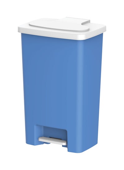 Buy 80-Liter Step-On Waste Bin With Pedal Blue in UAE