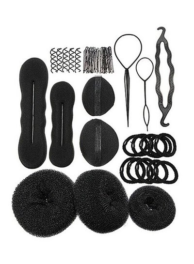 Buy Magic Braid Hair Twist Styling Clip & Stick Set Black in Saudi Arabia