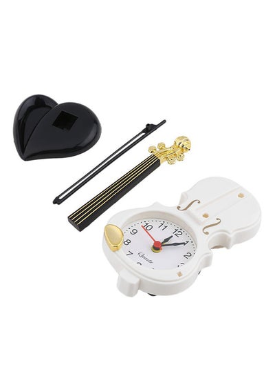 Buy Modern Unique Instrument Quartz Alarm Clock White in UAE