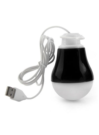 Buy Portable LED Bulb Lamp With USB Black in UAE