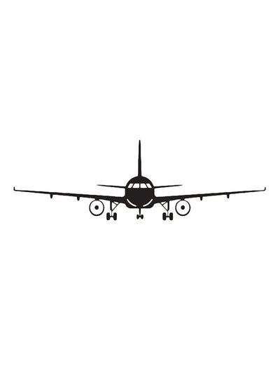 Buy Airplane Wall Sticker Black in Saudi Arabia