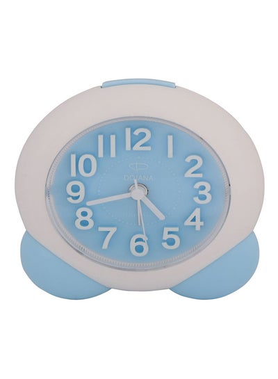 Buy Round Analog Alarm Clock Blue in Saudi Arabia