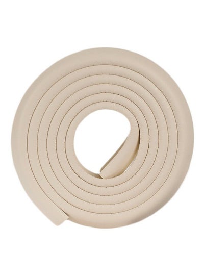 Buy Thick Rubber Table Edge Corner Protector Desk Cover Roll Beige 3.5x1.2x195cm in UAE