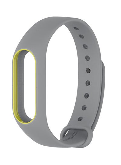 Buy Water Resistant Mibos Silicone Replacement Strap For Xiaomi Mi Band 2 Grey in UAE