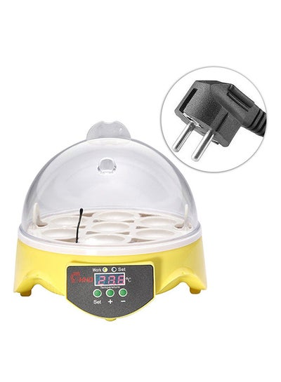 Buy 7 Eggs Automatic Turning Incubator ZM436701 Yellow in UAE