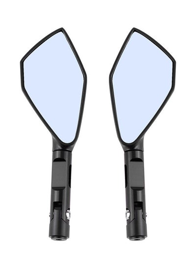 Buy 2-Piece Motorcycle Rearview Side Mirrors in UAE