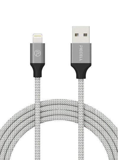 Buy Braided Lightning Cable Dark Grey in UAE