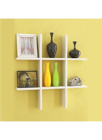 Buy Hashtag Shaped Wall Rack White in Saudi Arabia