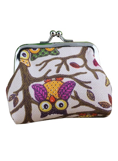 Buy Owl Printed Coin Purse Pink in UAE