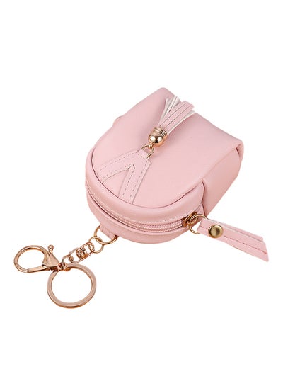 Buy Tassels Zip Coin Pouch Light Pink in Saudi Arabia