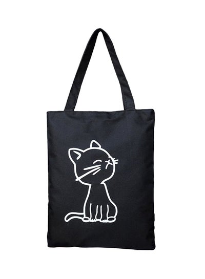 Buy Canvas Tote Bag Black in Saudi Arabia