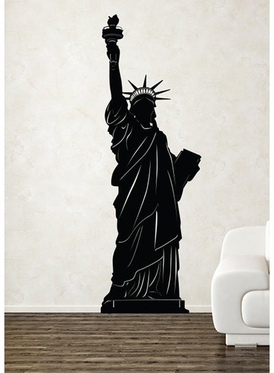 Buy Statue Of Liberty Decorative Wall Sticker Art Decal Black 48x152centimeter in UAE