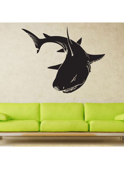 اشتري ملصق حائط بتصميم سمكة قرش أسود 74x60 سنتيمتر في الامارات