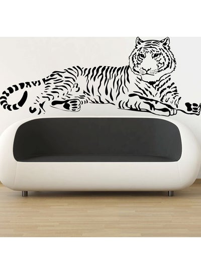 Buy Tiger Wall Decal Black 100x40cm in UAE