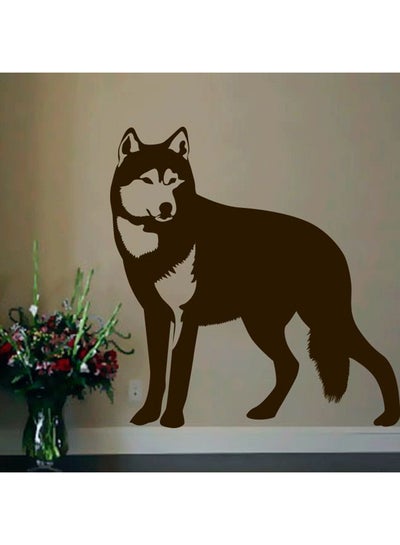اشتري ملصق حائط بتصميم ذئب 2 أسود 60x61 سنتيمتر في الامارات