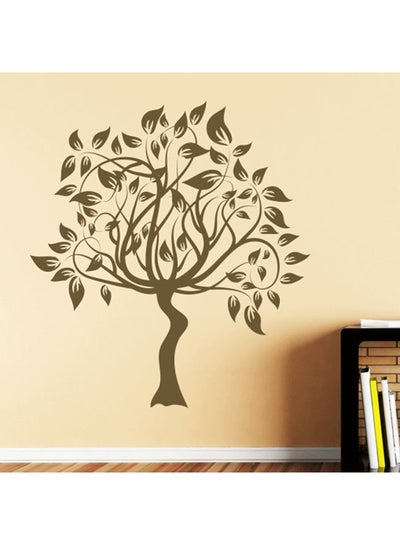 Buy Tree Ornate Wall Decal Brown 60x65cm in UAE