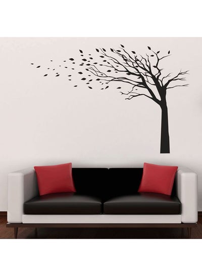 اشتري ملصق حائط بتصميم شجرة في مهب الريح أسود 87x60 سنتيمتر في الامارات