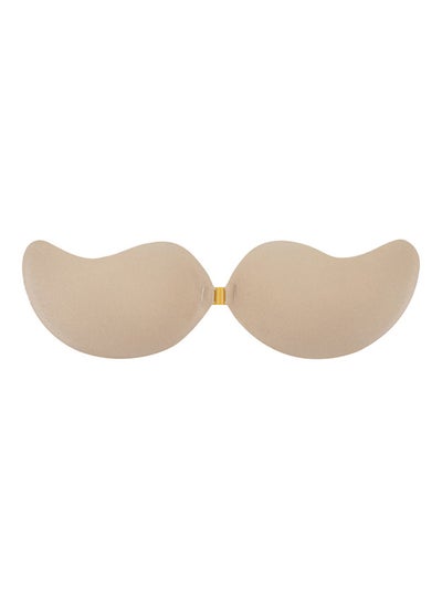 Buy Push Up Self-Adhesive Silicone Bust Front Closure Strapless Invisible Bra Skin Colour in Saudi Arabia