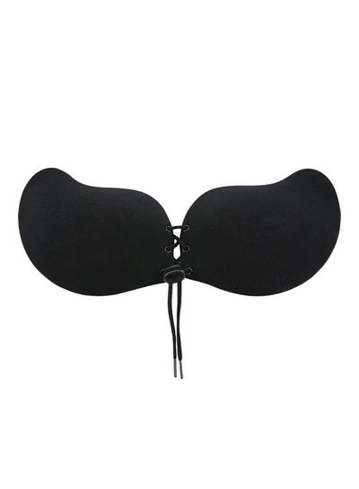 Buy Strapless Instant Breast Lift Invisible Push Up Mango Bra Black in UAE