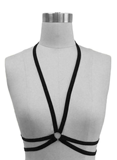 Women Bra Sets Body Harness Hollow Strap Bikini sets Halter Garter Belts  Underwear Set Strappy Elastic Adjust Punk Gothic Art Wear Bralettes  Lingerie Set (Black, L) price in UAE,  UAE
