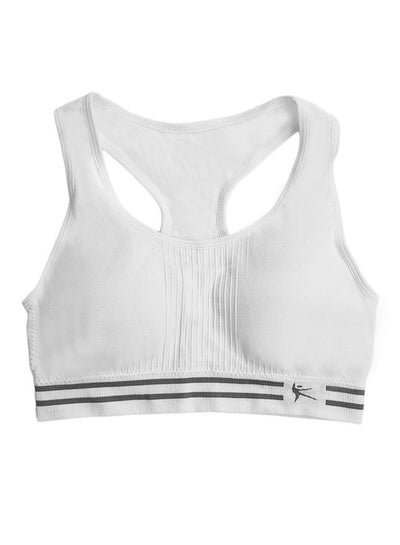 Buy Seamless Racerback Sports Bra White in UAE