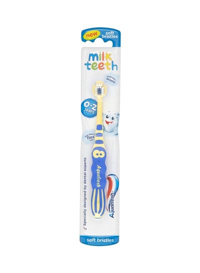 Buy Child Milk Teeth Soft Toothbrush Multicolour, 0 to 2 Years in UAE