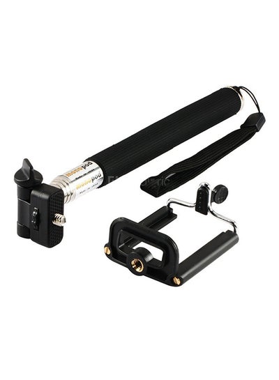 Buy Portable Selfie Stick Black/Silver in UAE