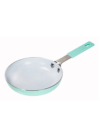 Buy Non Stick Frying Pan With Bakelite Handle Green 14centimeter in Saudi Arabia