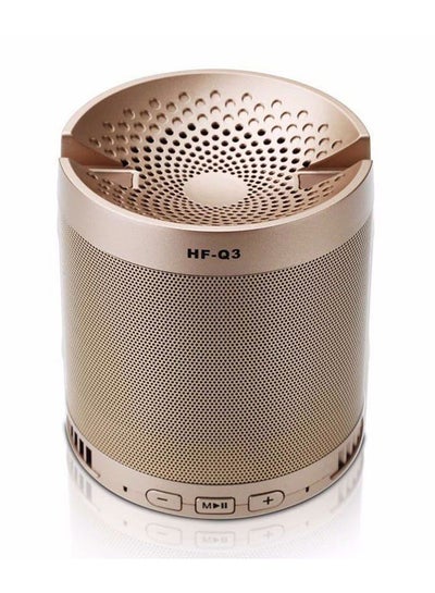 Buy Multifunctional Super Bass Bluetooth Speaker Gold in UAE