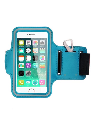 Buy Sports Gym Armband Case Cover For 5-Inch Smartphones Light Blue in Saudi Arabia