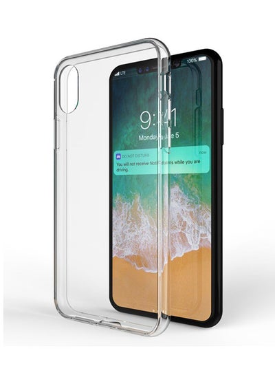 Buy Silicone Case Cover For Apple iPhone X Clear in UAE