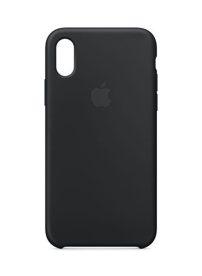 Buy Soft Silicone Case Cover For Apple iPhone X Black in Saudi Arabia