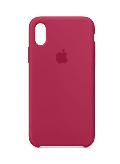 Buy Soft Silicone Case Cover For Apple iPhone X Red in Saudi Arabia
