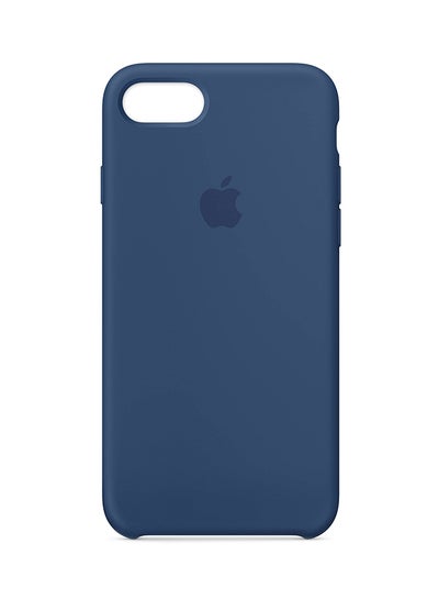 Buy Soft Silicone Case Cover For Apple iPhone 8/7 Blue Cobalt in UAE