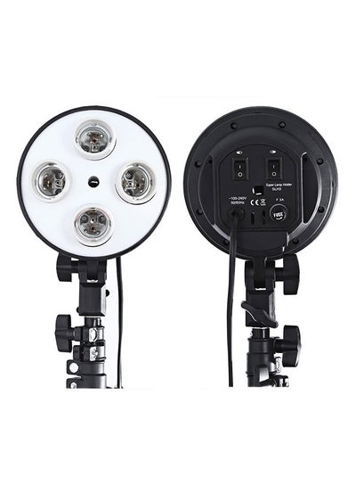 Buy 4 Head Studio Lamp For Camera Black in Saudi Arabia