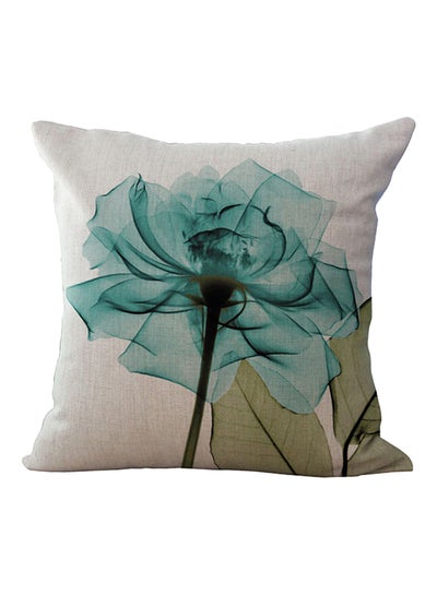 Buy Modern Flower Print Pillow Cover Multicolour 45x45centimeter in Saudi Arabia