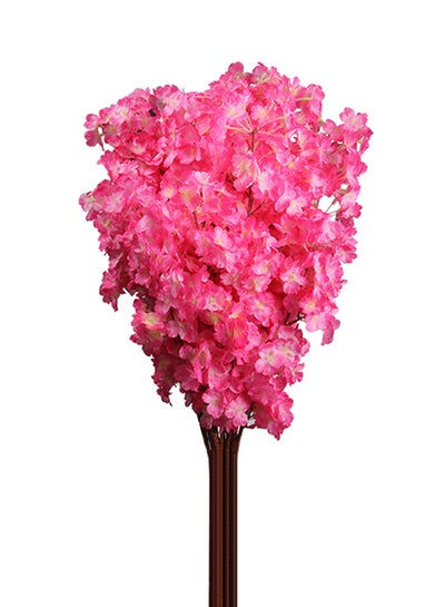 Buy Artificial Cherry Blossom Flower Bouquet Dark Pink 100cm in Egypt