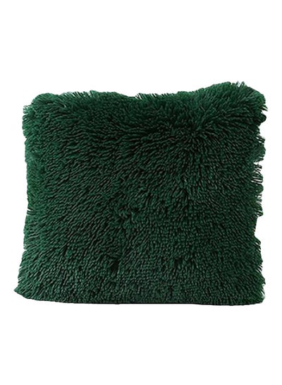 Buy Soft Plush Throw Pillow Cover Green 43x43centimeter in UAE