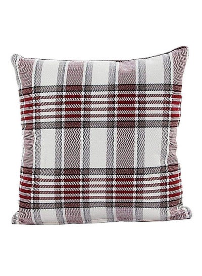 Buy Modern Plaid Throw Pillow Cover Multicolour 45x45cm in UAE