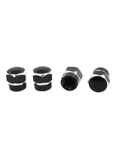 Buy 4-Piece Hexagon Shape Tyre Valve Cap in UAE