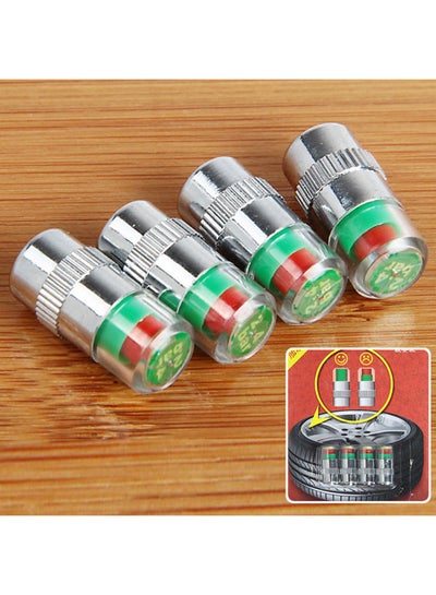 Buy 4-Piece Tyre Pressure Monitoring System Valve Cap in UAE