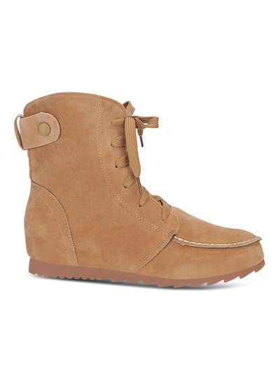 Buy Lace-Up Elevator Boot Tan in UAE