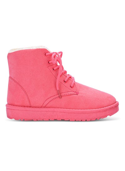 Buy Lace-Up Ankle Length Snow Boots Tutti Fruitty in UAE