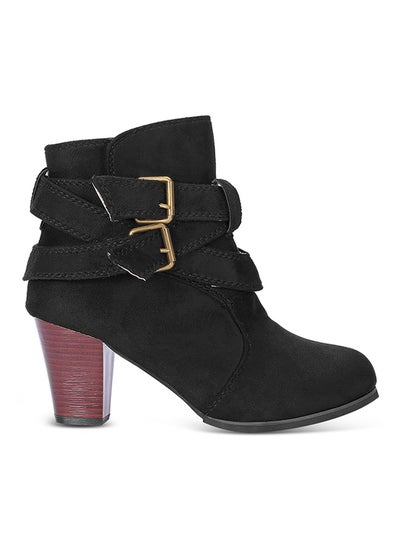 Buy Vintage Ankle-Length Boot Black in Saudi Arabia