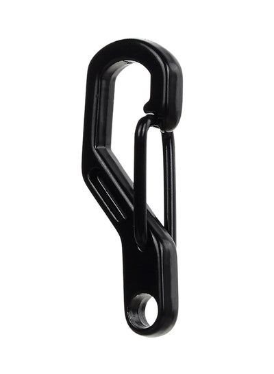 Buy 5-Piece Quick Release Buckle Carabiner - Black in UAE