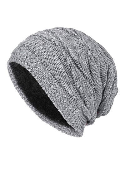 Buy Slouch Beanie Grey in Saudi Arabia