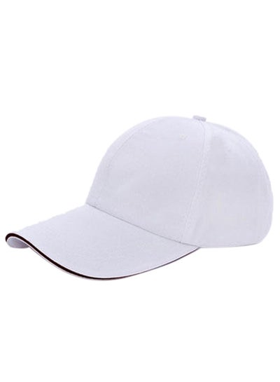 اشتري قبعة بيسبول قابلة للتعديل أبيض/أسود في السعودية