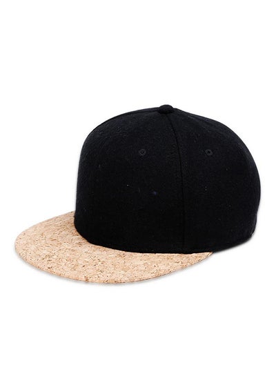 Buy Snapback Peaked Cap Black/Beige in UAE