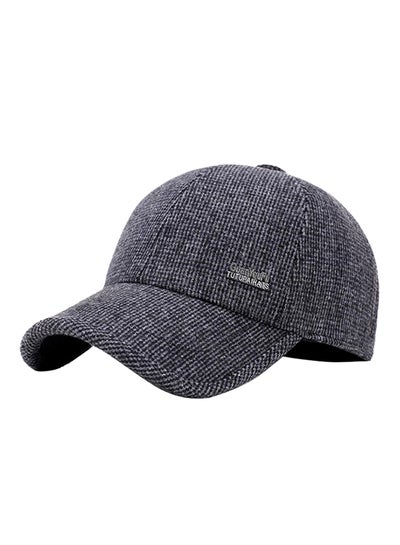 Buy Adjustable Snapback Ear Flap Hiking Cap Grey in UAE