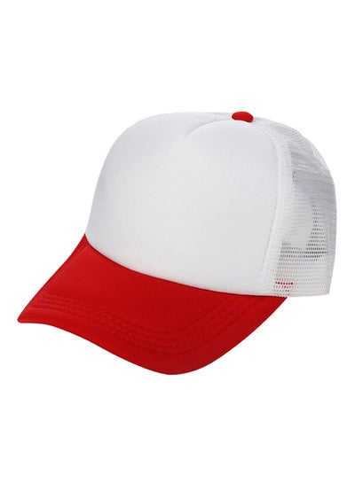 Buy Colourblock Outdoor Baseball Cap Red/White in UAE